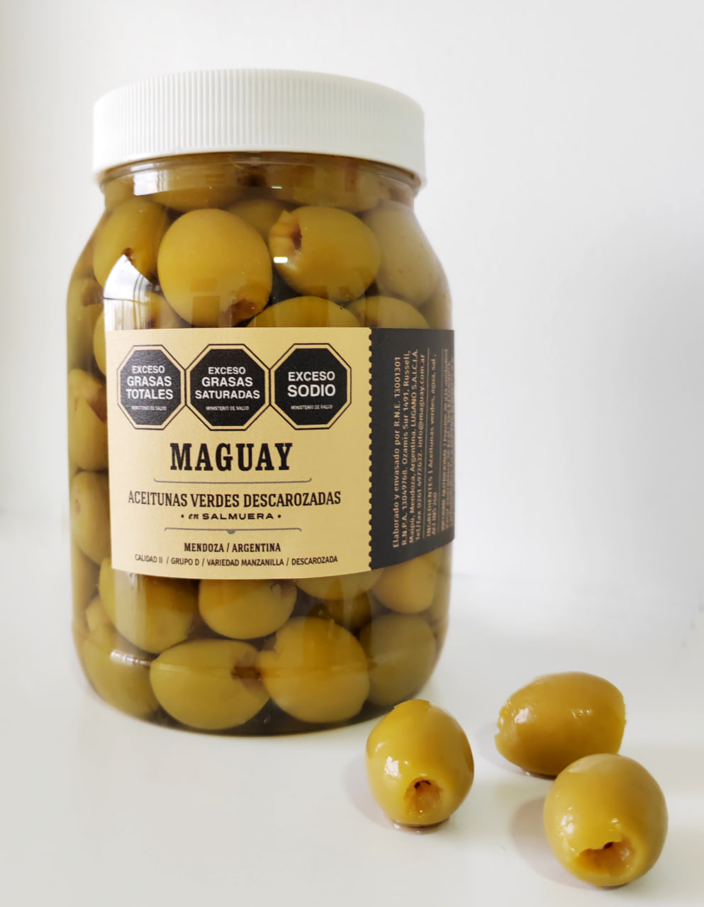 Зеленые оливки без косточки. Сорт Manzanila. 0,5 кг