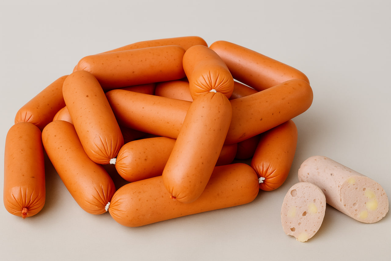 Сардельки с сыром Tres amigos, 1 кг