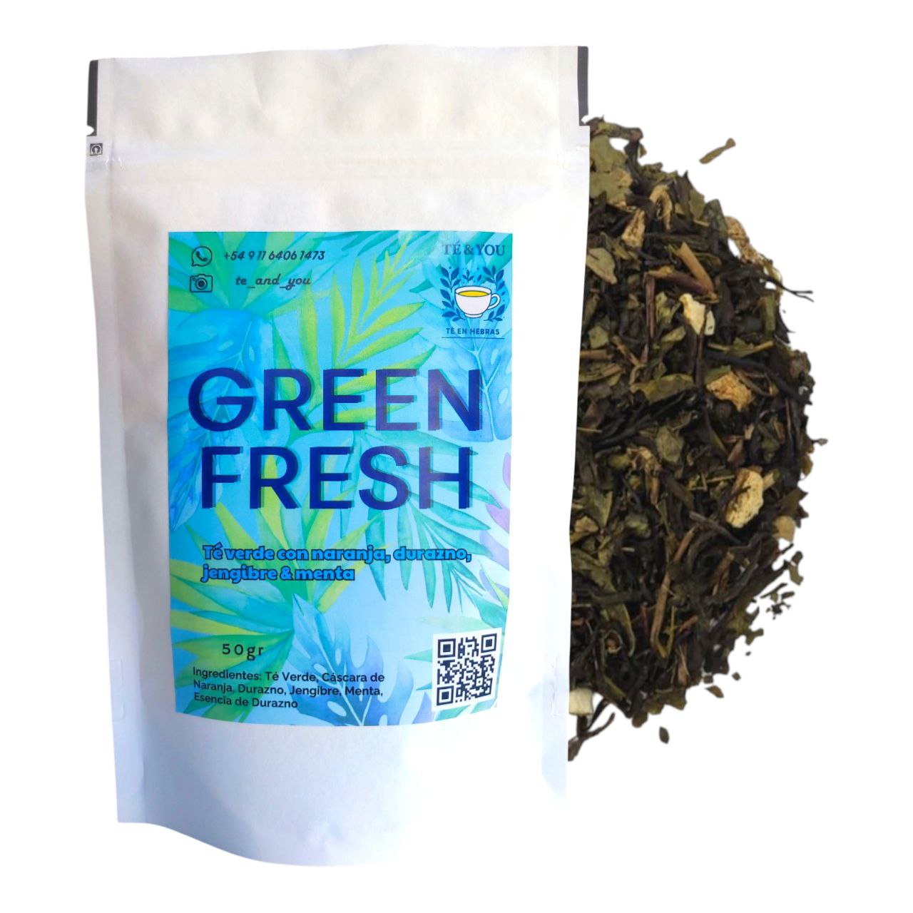 Зеленый чай GREEN FRESH, 50gr "TÉ & YOU"