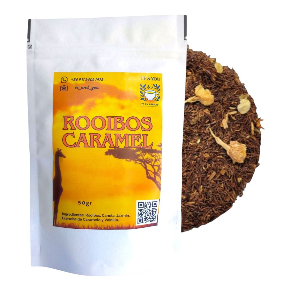  Чай Ройбуш ROOIBOS CARAMEL, 50gr "TÉ & YOU"