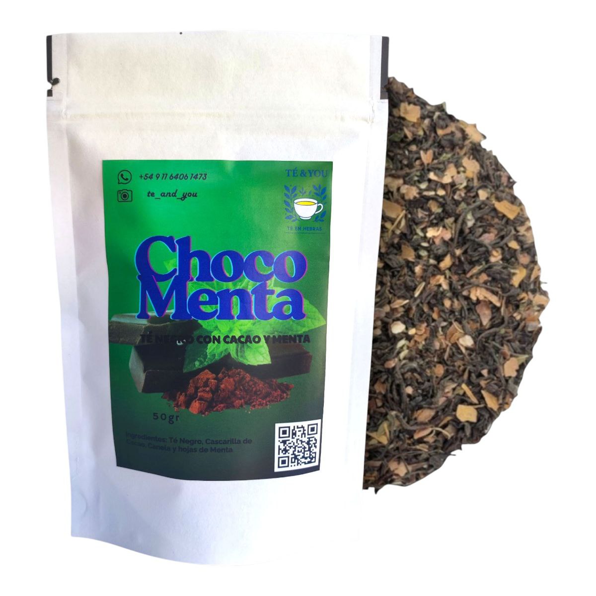 Черный чай CHOCO MENTA, 50gr "TÉ & YOU"