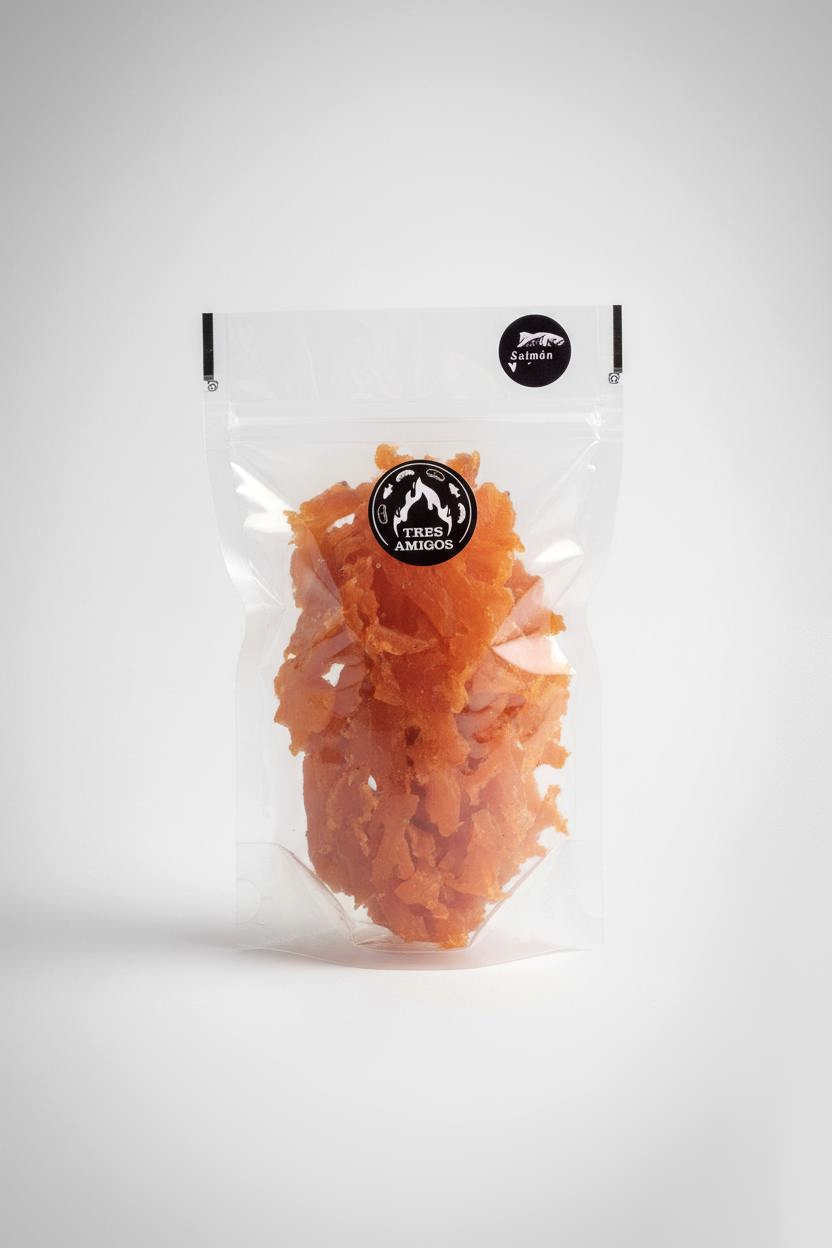 100г Сушёные слайсы из лосося Tres amigos