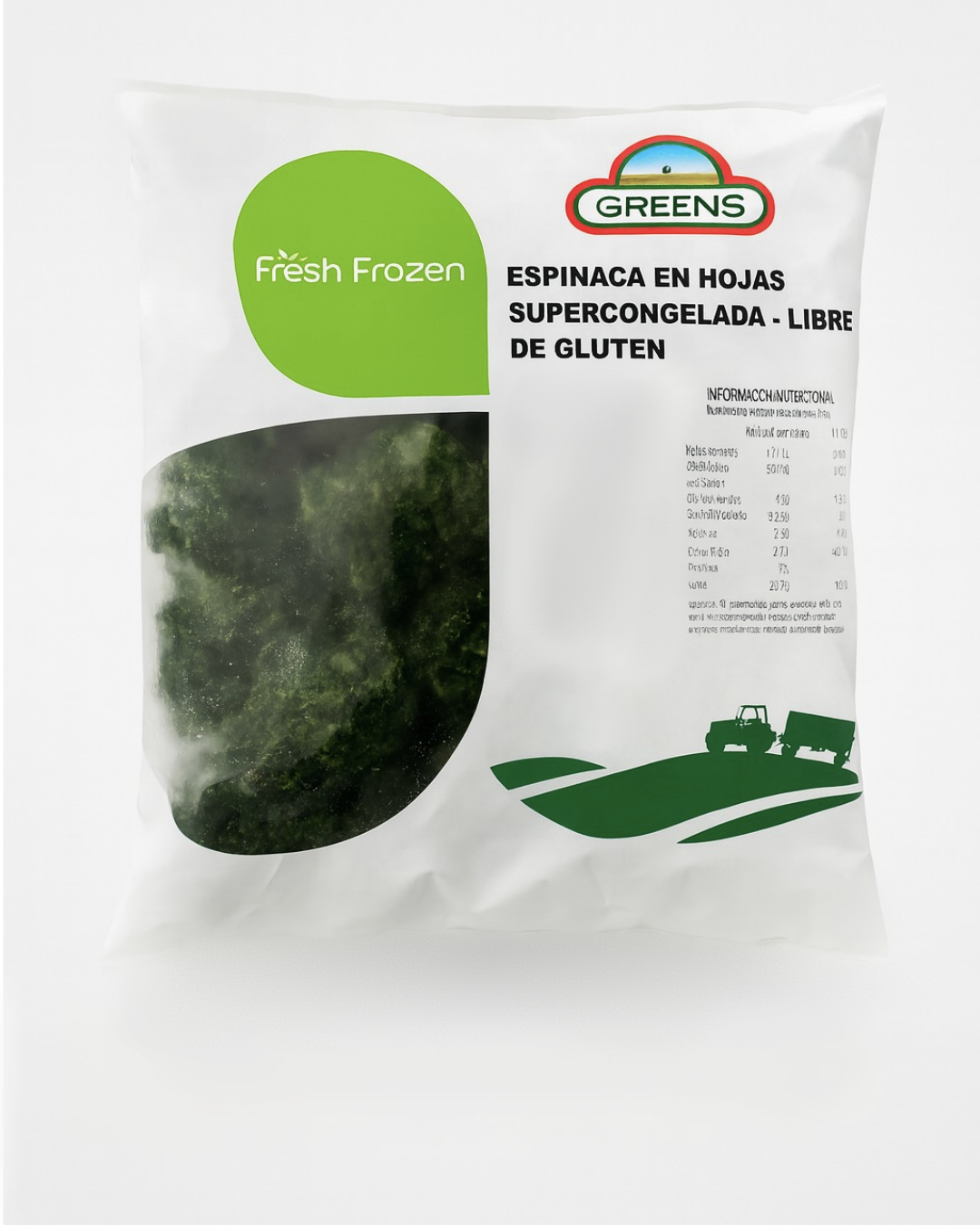 Шпинат в листьях Greens, 1кг