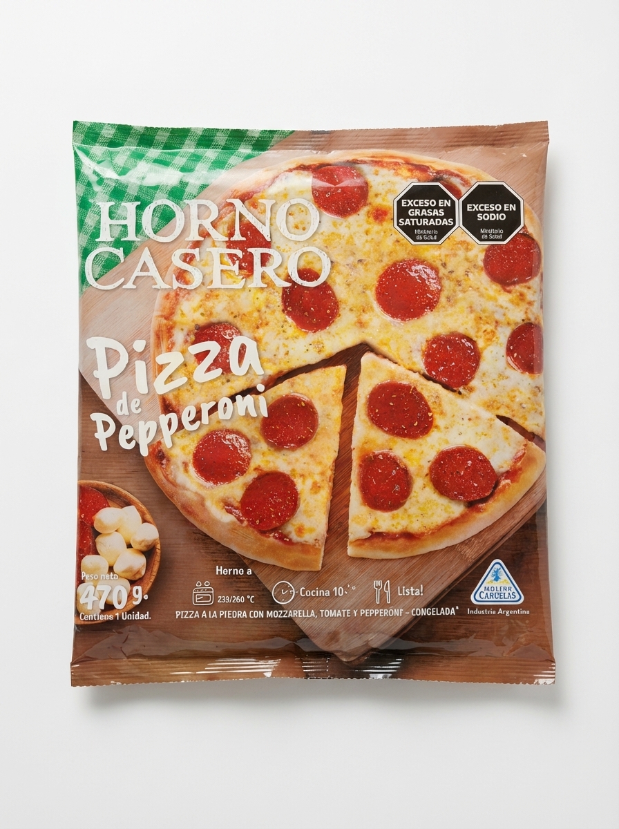 Пицца ветчина и сыр Horno casero, 470г