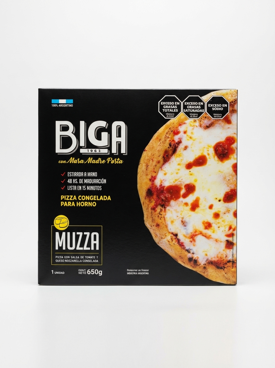 Пицца на закваске с моцареллой Biga, 600г